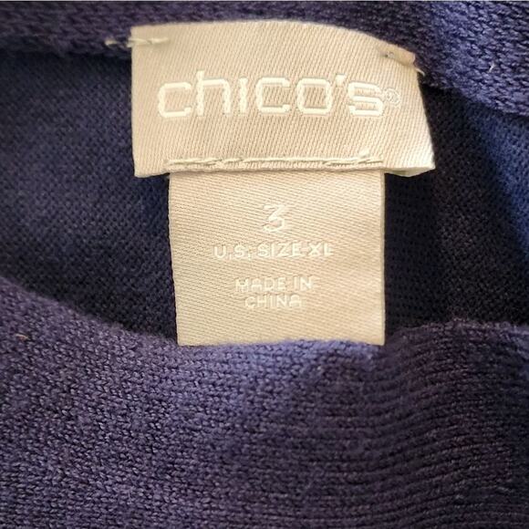 Chico's super soft long sleeve sweatshirt tunic size XL - Picture 4 of 5